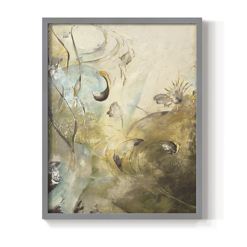 «Enchanted Garden II», reproduction encadrée - bois massif, H 30 po x l 24 po, Gris