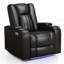 38'' Modern Upholstered Home Theatre Power Recliner With Arm Compartment, USB & Type-C (Set Of 4)