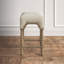 Tabouret de comptoir en bois massif Fruge Farmhouse