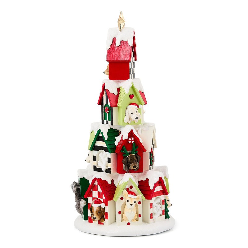 Check It Out Illuminated Dog House Tower