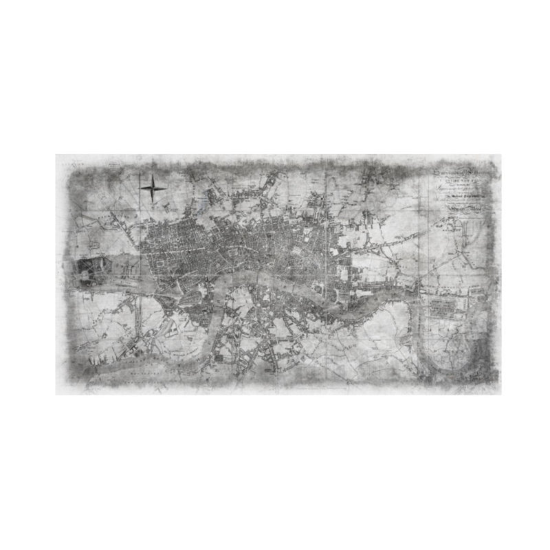 In London Print by Isabella Burton, Outdoor, 30" H x 55" W
