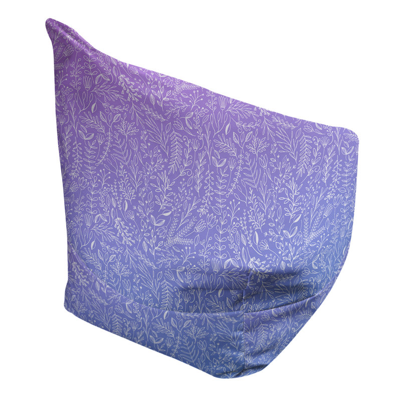 Petite chaise à sacs à billes & Leffel, H 120 po x L 2 po x P 60 po, Mauve / bleu, Pas de bourre