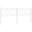 Vidaxl Metal Replace Headboard White 200 Cm-104509719-104509721