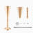 10PCS 43cm/16.9” Tall Wedding Flower Vase Metal Gold Trumpet for Tables