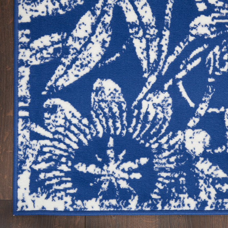 Floral Area Rug, Runner 2' x 8'