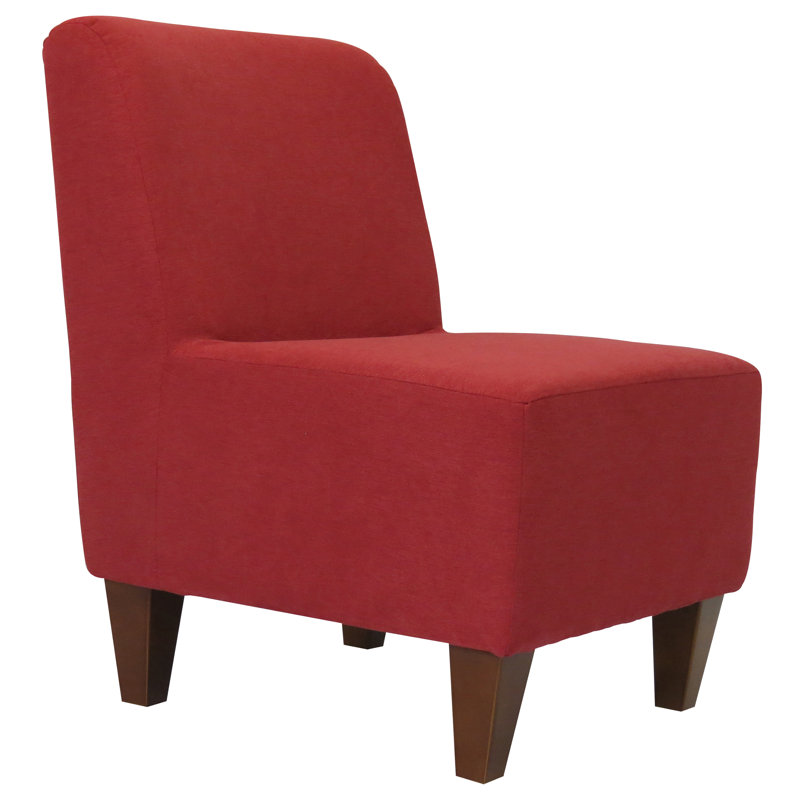 Fauteuil de chambre Wadhurst, Sergé rouge toulan Marsala, Brown