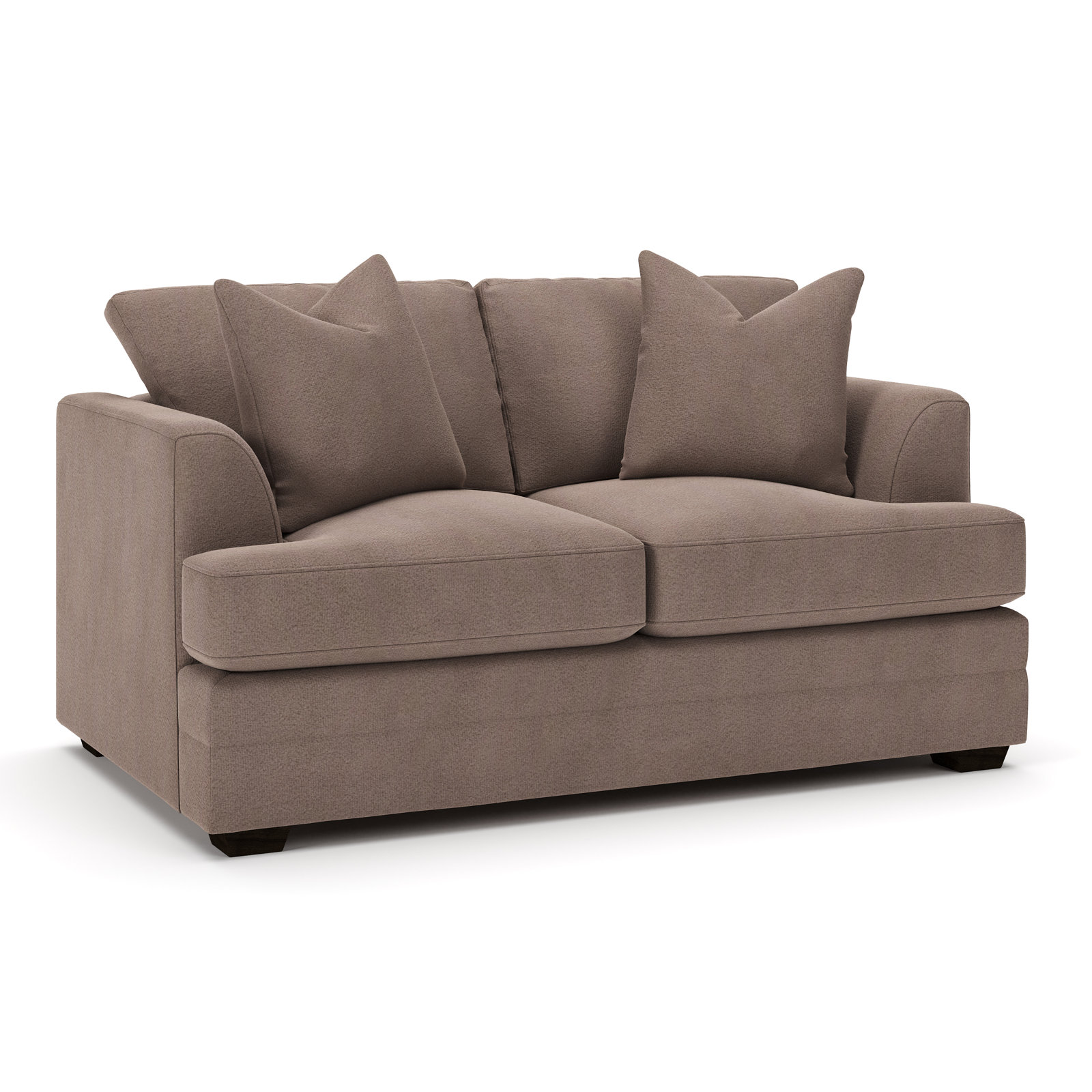 Edan 66" Cotton Sofa, Bella Cocoa Performance Velvet