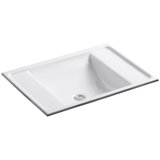 Alteo Metal Rectangular Undermount Bathroom Sink with Overflow