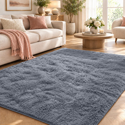 Alberic Rectangle Shaggy Washable Area Rug