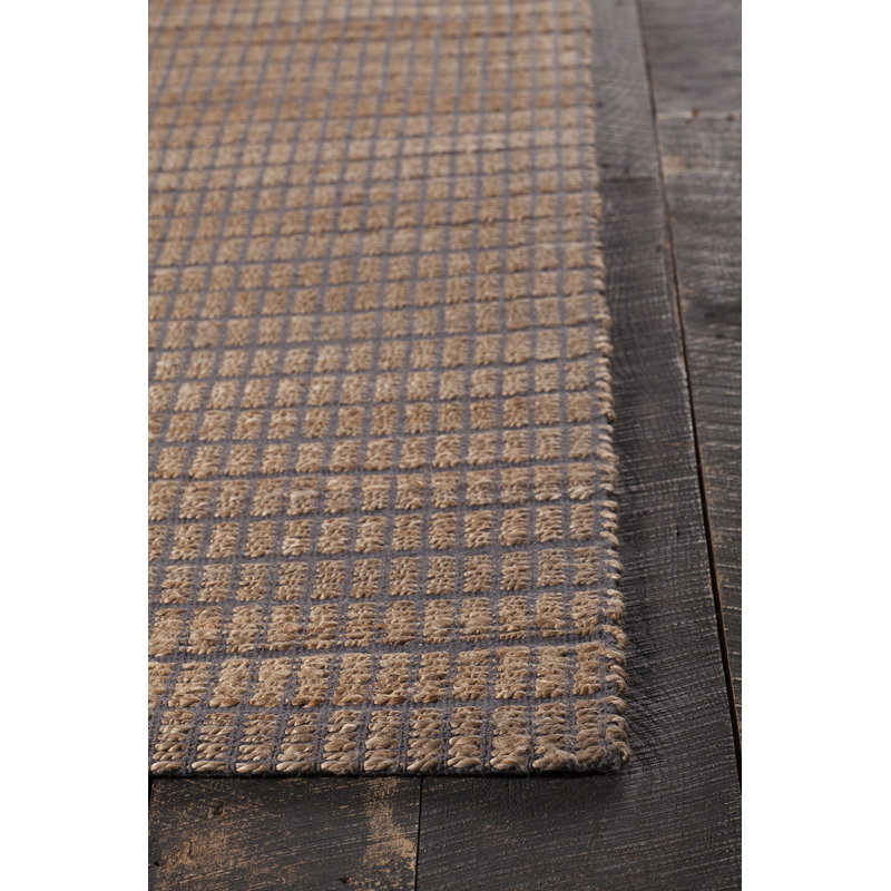 Tapis de zone grise tissé à la main Kendall, 5 pi x 7 pi 6 po