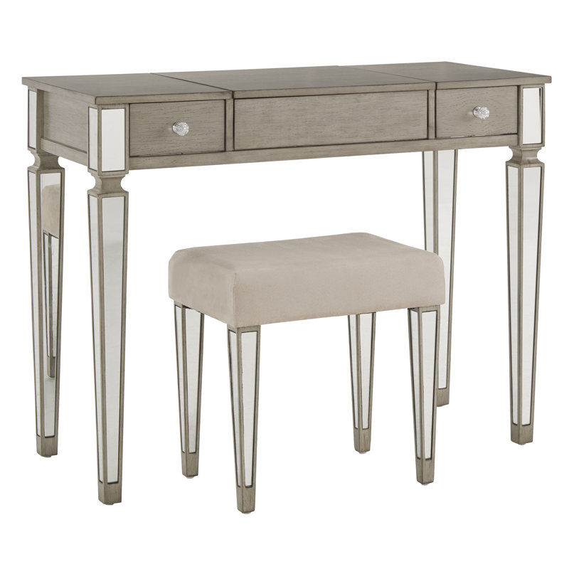 Ensemble coiffeuse avec miroir Woodmansee