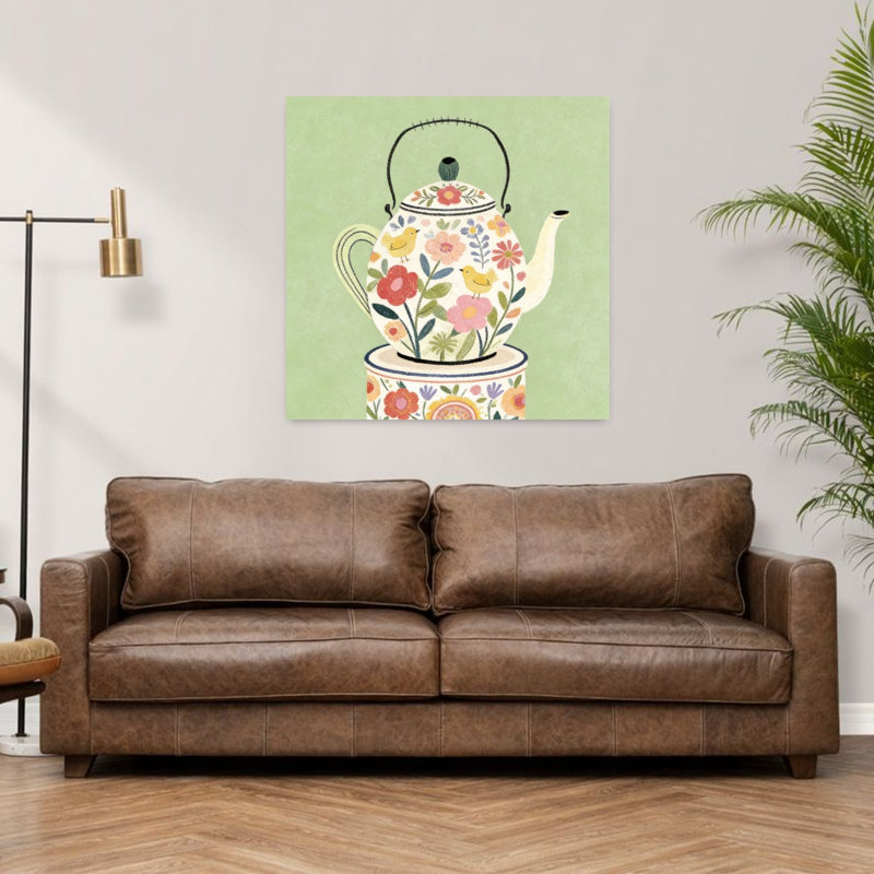 Art floral mural, oiseau de jardin, H 36 po x l 36 po