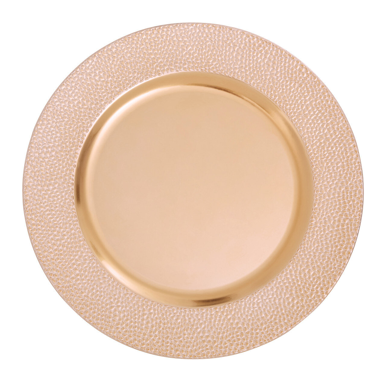 Rose gold charger deals plates