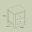 Casablanca 2 Drawer Nightstand-798914431