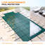 Couverture de sécurité rectangulaire Winado pour piscine creusée de 4,9 x 9,8 m (16 x 32 pi) avec marche centrale de 1,2 x 2,4 m (4 x 8 pi).-133672599