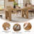63'' Farmhouse Dining Table for 4–6, Rectangular Kitchen Table with Rustic Wood Finish-651725579