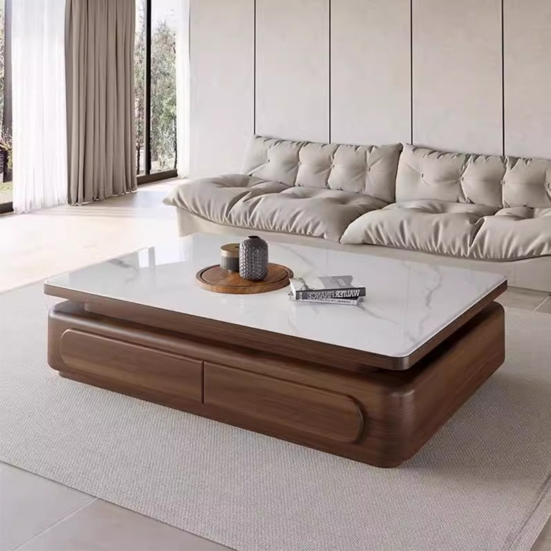 Simple modern living room coffee table, 16.50" H x 51.20" L x 27.60" W