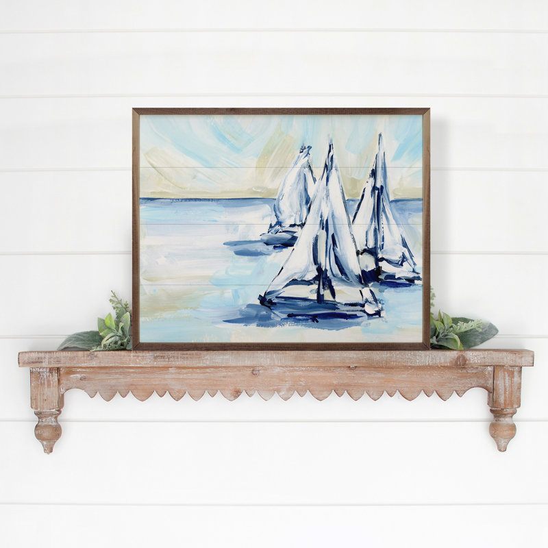 Voile sur verre par Emily Wood, H 32 po x l 40 po