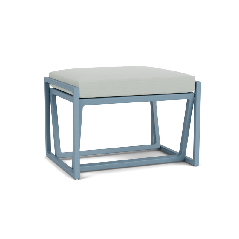 Summit Outdoor Ottoman, Stillwater, Callen Celadon