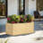 MGO Handmade Rectangle Planter Box, Antique Brown-1656952641