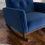 Chaise berçante en bois massif Demetrius