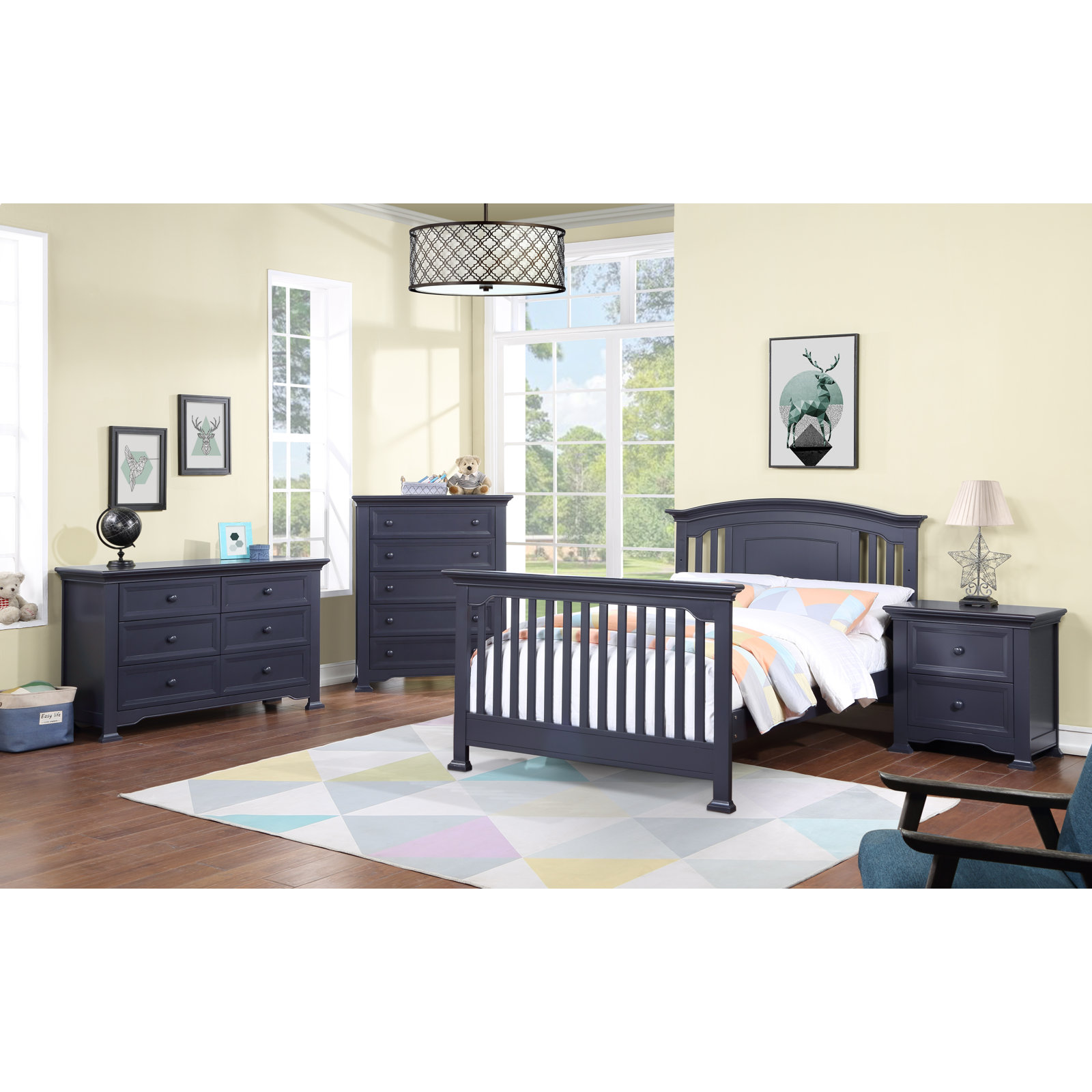 Conrad 4-in-1 Convertible Crib, Mystic Blue