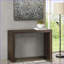 Console moderne en bois massif de 54 po avec finition fumée Tobago, multifonctionnelle pour vestibule de salon-860153743