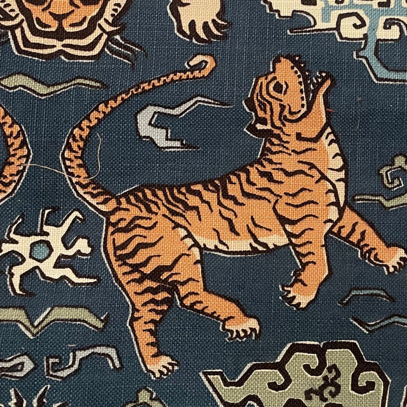 Oreiller luxueux en kimono Tiger, 22 po x 22 po, Coussin de sol
