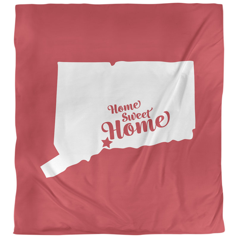 Housse de couette home new refuge, Housse de couette pour très grand lit, Rouge, Microfibre