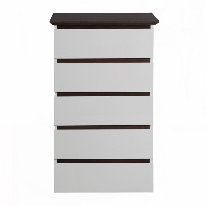Commode 5 tiroirs pour chambre à coucher, commode de garde-robe moderne