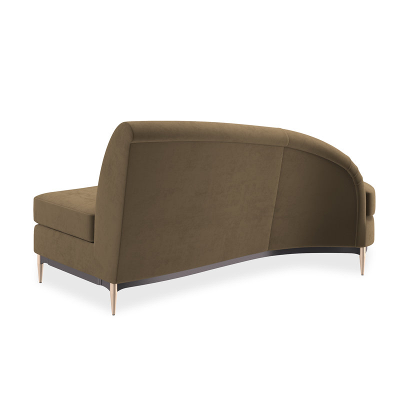 Threes Company Loveseat, Brown