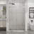 Frameless Shower Door, 48" W X 72" H Sleek Silent Sliding Glass Door, 1/4" (6Mm) Thick Tempered Clear Glass With Easy-Clean Coating, Heavy-Duty 304 Stainless Steel-123404398