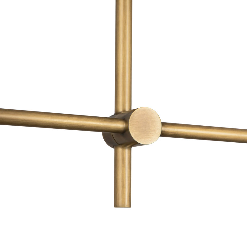 Astrid 4 - Light LED Chandelier, Vintage Brass