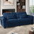 79'' W Modern Loveseat Sofa, Comfy Velvet Couch with Spring Cushion, Removable Cover, Sturdy Frame, Deep Seat, Easy Assembly for Living Room, Bedroom, Office, and Small Space, Blue-1637605307