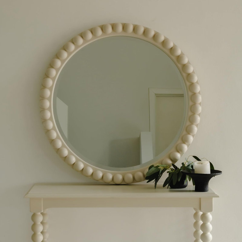 Mirror, Linen Cream