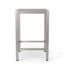 Outdoor Aluminum Frame Bar Table With Glass Table Top