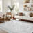 Agora Vintage Gray Non-Slip Machine Washable Area Rug-1103320358