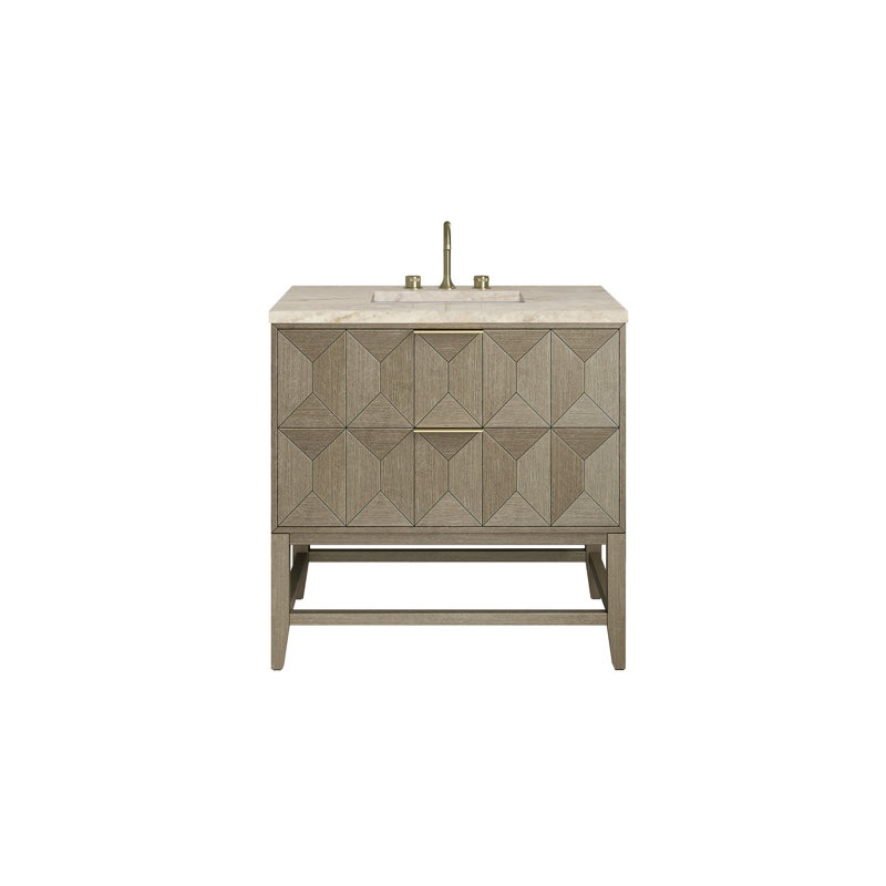Emmeline 36'' W Single Vanity, 8" Widespread, Pebble Oak, Tajnar Eclos