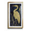 Egret on Indigo II - Reproduction d'art sur toile encadrée-539529104-539529109