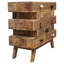 Table de chevet en bois massif Jeanea