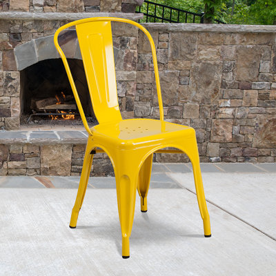 Lily Metal Stackable Side Chair 