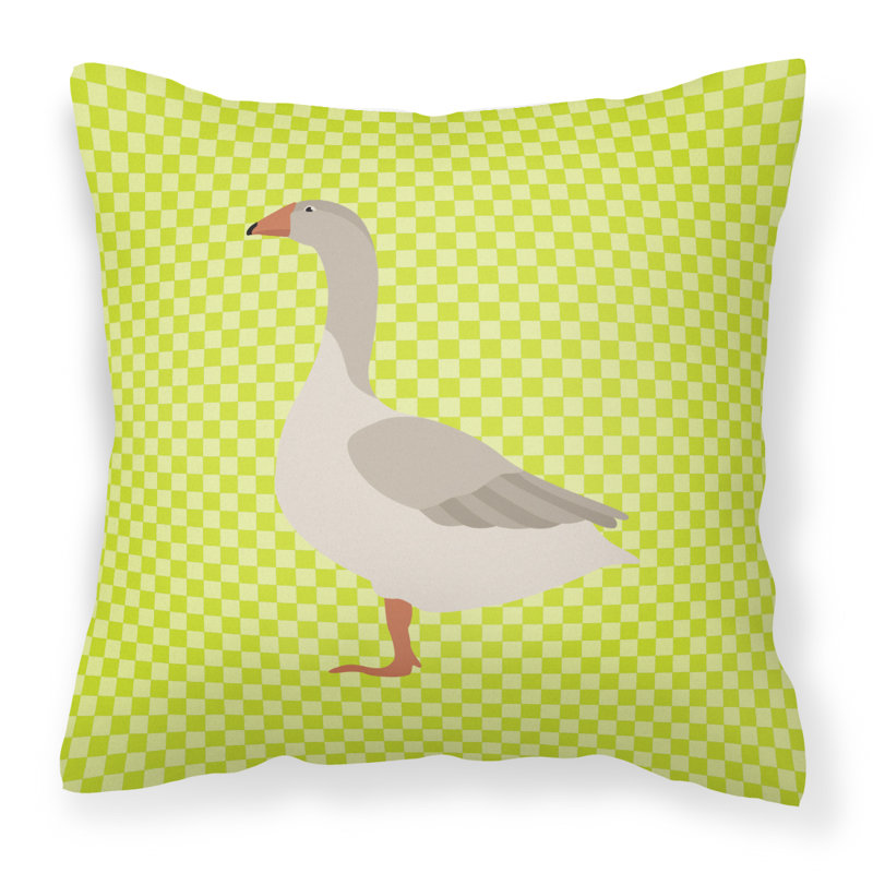 Coussin extérieur oie, Vert, 18 po x 18 po