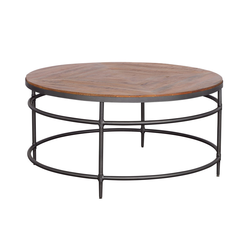 Treynae Solid Wood Top Coffee Table