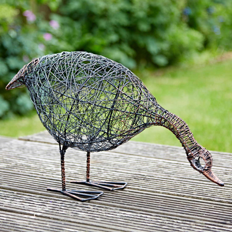 Anka the Drinking Duck Wire Garden Ornament