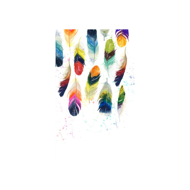 Bright Plumes Print by Emma Brooks, 67" H x 40" W, Glass Coat
