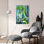  «Momentary Idea» par Laura Gibson, art mural en verre acrylique, 24 po x 36 po