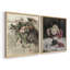 Ensemble de 2 cadres photo rétro Vintage Floral Lxxxvi-1878994309-1878994308