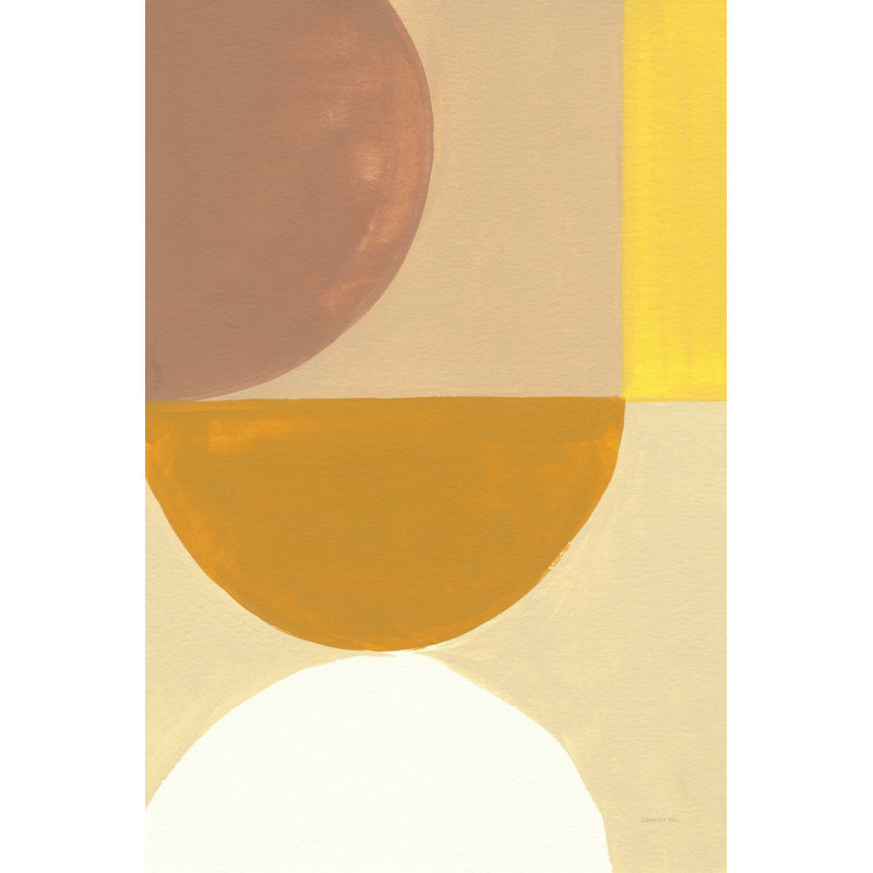 «Dziah Retro Abstract V Crop On Canvas» par Danhui Nai, reproduction, H 18 po x l 12 po x P 1,25 po