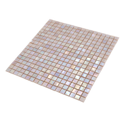 Skosh 0.6" x 0.6" Glass Grid Mosaic Wall & Floor Tile