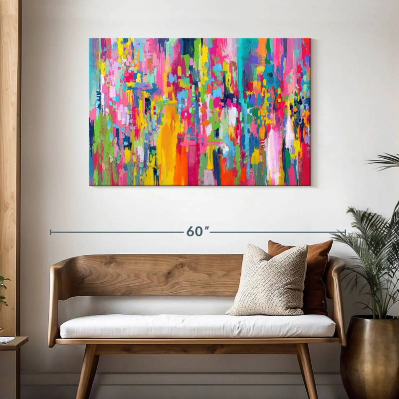 Avery Abstract Vibrant Mix IV, H 30 po x l 45 po